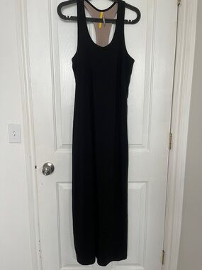 Lole Black Sleeveless Maxi Dress with Racerback